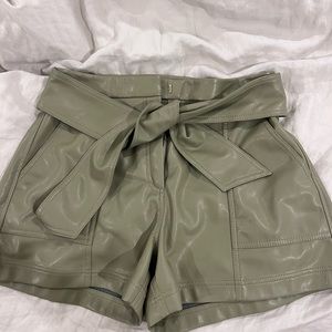 Simkhai vegan leather shorts